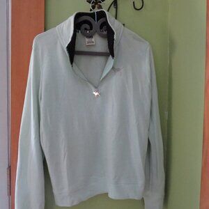 Pink Victoria Secret Light Mint Green Zip up Pullover